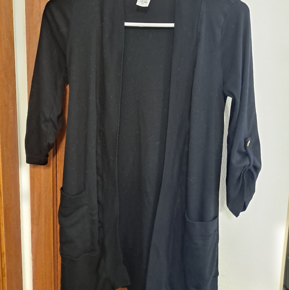 Splendid black flyaway sweater